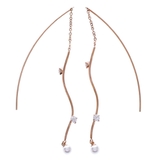 ピンクゴールド | ピアス サージカルステンレス ウェーブスティック | ピアス専門店HOMESLICEPRODUCTIONS