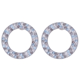 ブルー | ピアス サージカルステンレス ジュエルラウンドフレーム | ピアス専門店HOMESLICEPRODUCTIONS