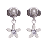 シルバー | ピアス サージカルステンレス ミニフラワー 1ペア レディース 両耳用 | ピアス専門店HOMESLICEPRODUCTIONS