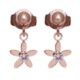 ピンクゴールド | ピアス サージカルステンレス ミニフラワー 1ペア レディース 両耳用 | ピアス専門店HOMESLICEPRODUCTIONS