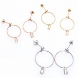 ピアス サージカルステンレス レクタングルジュエル | ピアス専門店HOMESLICEPRODUCTIONS | 詳細画像1 