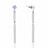 ピアス サージカルステンレス スクエアスティック＆ジュエル | ピアス専門店HOMESLICEPRODUCTIONS | 詳細画像1 