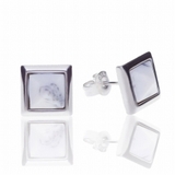 ピアス サージカルステンレス スクエアジュエル 1ペア レディース 両耳用 | ピアス専門店HOMESLICEPRODUCTIONS | 詳細画像1 