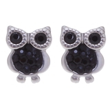 ジェット | ピアス サージカルステンレス ジュエルアウル 1ペア   レディース 両耳用 | ピアス専門店HOMESLICEPRODUCTIONS