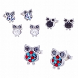 ピアス サージカルステンレス ジュエルアウル 1ペア   レディース 両耳用 | ピアス専門店HOMESLICEPRODUCTIONS | 詳細画像1 