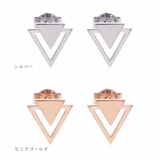 ピアス サージカルステンレス ダブルトライアングル 1ペア レディース 両耳用 | ピアス専門店HOMESLICEPRODUCTIONS | 詳細画像2 