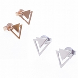 ピアス サージカルステンレス ダブルトライアングル 1ペア レディース 両耳用 | ピアス専門店HOMESLICEPRODUCTIONS | 詳細画像1 