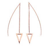ピンクゴールド | ピアス サージカルステンレス トライアングルフレーム | ピアス専門店HOMESLICEPRODUCTIONS