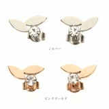 ピアス サージカルステンレス リーフモチーフ&ジュエル | ピアス専門店HOMESLICEPRODUCTIONS | 詳細画像2