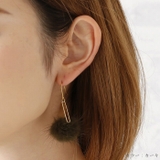 ピアス サージカルステンレス トライアングルプレート＆ファーチャーム | ピアス専門店HOMESLICEPRODUCTIONS | 詳細画像5 