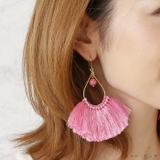 ピアス サージカルステンレス ビーズ＆フリンジ 1ペア レディース 両耳用 | ピアス専門店HOMESLICEPRODUCTIONS | 詳細画像5 