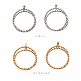 ピアス サージカルステンレス ウェーブダブルラウンド | ピアス専門店HOMESLICEPRODUCTIONS | 詳細画像2 