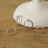 ピアス サージカルステンレス ウェーブダブルラウンド | ピアス専門店HOMESLICEPRODUCTIONS | 詳細画像3 