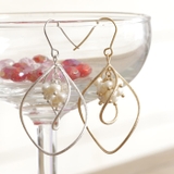 ピアス サージカルステンレス ウェービングフレーム＆淡水パール | ピアス専門店HOMESLICEPRODUCTIONS | 詳細画像3 