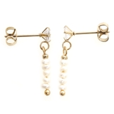 ホワイトパール | ピアス サージカルステンレス ジュエル＆ミニ淡水パール | ピアス専門店HOMESLICEPRODUCTIONS