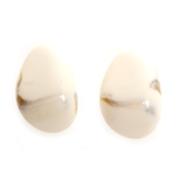 ホワイト | ピアス サージカルステンレス ストーンモチーフ 1ペア レディース 両耳用 | ピアス専門店HOMESLICEPRODUCTIONS