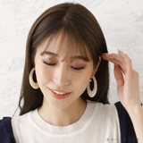 ピアス サージカルステンレス カッティングオーバル 1ペア レディース 両耳用 | ピアス専門店HOMESLICEPRODUCTIONS | 詳細画像9 