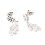 シルバー | ピアス サージカルステンレス ジュエルリーフ 1ペア レディース 両耳用 | ピアス専門店HOMESLICEPRODUCTIONS