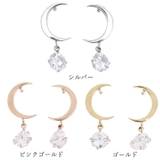 ピアス サージカルステンレス ムーン&ジュエル 1ペア レディース 両耳用 | ピアス専門店HOMESLICEPRODUCTIONS | 詳細画像2