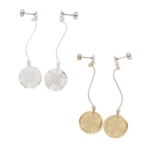 ピアス サージカルステンレス ウェーブスティック×ラウンドプレート＆フレーム | ピアス専門店HOMESLICEPRODUCTIONS | 詳細画像1 