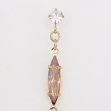 ピアス サージカルステンレス 変形サークルフレーム＆ジュエル | ピアス専門店HOMESLICEPRODUCTIONS | 詳細画像7 