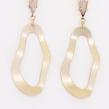 ピアス サージカルステンレス 変形サークルフレーム＆ジュエル | ピアス専門店HOMESLICEPRODUCTIONS | 詳細画像3 