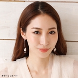 ピアス サージカルステンレス ウェーブスティック×淡水パールビーズ＆ジュエル | ピアス専門店HOMESLICEPRODUCTIONS | 詳細画像8 