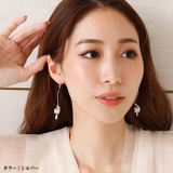 ピアス サージカルステンレス ウェーブスティック×淡水パールビーズ＆ジュエル | ピアス専門店HOMESLICEPRODUCTIONS | 詳細画像10 