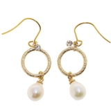 ゴールド | ピアス サージカルステンレス ラウンドフレーム&淡水パール | ピアス専門店HOMESLICEPRODUCTIONS