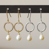 ピアス サージカルステンレス ラウンドフレーム&淡水パール | ピアス専門店HOMESLICEPRODUCTIONS | 詳細画像3 