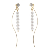 ゴールド×ホワイト | ピアス サージカルステンレス 6パール | ピアス専門店HOMESLICEPRODUCTIONS