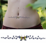 タトゥーシール バタフライ スターライン蝶々 | ピアス専門店HOMESLICEPRODUCTIONS | 詳細画像1