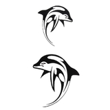 タトゥーシールブラックドルフィン 【Halloween ハロウィン | ピアス専門店HOMESLICEPRODUCTIONS | 詳細画像1 