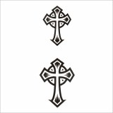 タトゥーシールシンプルクロス 【Halloween ハロウィン | ピアス専門店HOMESLICEPRODUCTIONS | 詳細画像2 