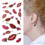 タトゥーシールリップ&フラワー 花唇キスマーク | ピアス専門店HOMESLICEPRODUCTIONS | 詳細画像1