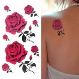 タトゥーシールレッドローズミックス バラ薔薇ばら | ピアス専門店HOMESLICEPRODUCTIONS | 詳細画像1