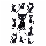 タトゥーシール ブラックキャット2 ねこネコ猫 | ピアス専門店HOMESLICEPRODUCTIONS | 詳細画像2 