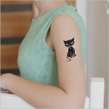タトゥーシール ブラックキャット2 ねこネコ猫 | ピアス専門店HOMESLICEPRODUCTIONS | 詳細画像3 