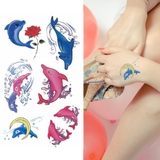 タトゥーシールカラードルフィン イルカ | ピアス専門店HOMESLICEPRODUCTIONS | 詳細画像1