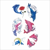 タトゥーシールカラードルフィン イルカ | ピアス専門店HOMESLICEPRODUCTIONS | 詳細画像2