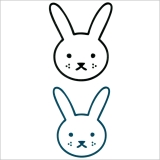 タトゥーシール 2枚セット うさぎラビット | ピアス専門店HOMESLICEPRODUCTIONS | 詳細画像2