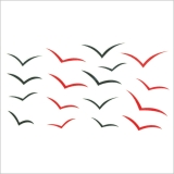 タトゥーシール 2枚セット カモメ鳥動物アニマル | ピアス専門店HOMESLICEPRODUCTIONS | 詳細画像2