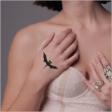 タトゥーシール 2枚セット ドラキュラバットこうもりコウモリ動物アニマル | ピアス専門店HOMESLICEPRODUCTIONS | 詳細画像3