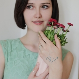 タトゥーシール 2枚セット カーシヴワーズ2 | ピアス専門店HOMESLICEPRODUCTIONS | 詳細画像3