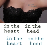 タトゥーシール 2枚セット intheheart&head | ピアス専門店HOMESLICEPRODUCTIONS | 詳細画像1