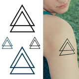 タトゥーシール 2枚セット トライアングルダブル | ピアス専門店HOMESLICEPRODUCTIONS | 詳細画像1
