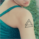 タトゥーシール 2枚セット トライアングルダブル | ピアス専門店HOMESLICEPRODUCTIONS | 詳細画像3