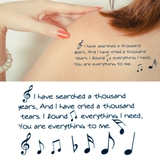 タトゥーシール 2枚セット エンジョイミュージック | ピアス専門店HOMESLICEPRODUCTIONS | 詳細画像1