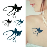 タトゥーシール 2枚セット キャットマーク猫ねこネコ | ピアス専門店HOMESLICEPRODUCTIONS | 詳細画像1