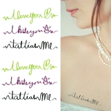 タトゥーシール 2枚セット love | ピアス専門店HOMESLICEPRODUCTIONS | 詳細画像1